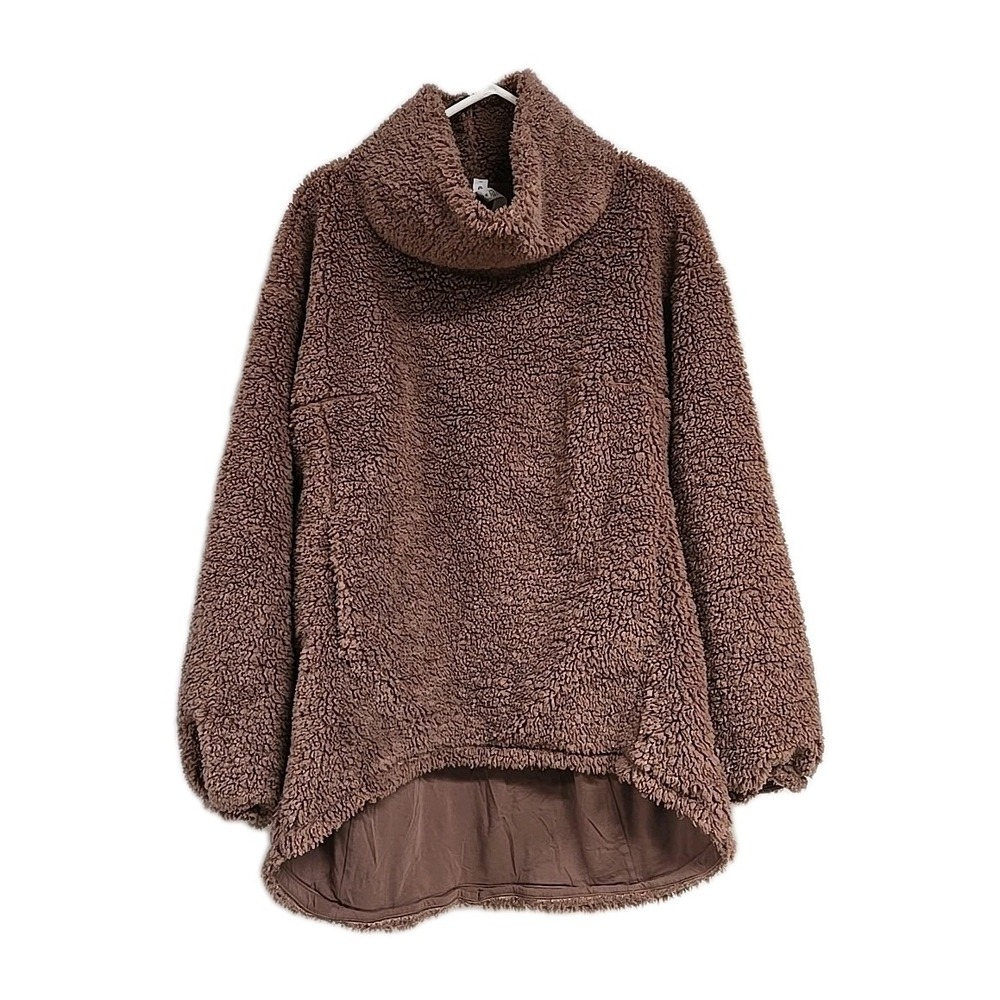Lululemon Warmth Restore Long Pullover Fleece High Neck SMTZ Smoky Topaz Size 10
